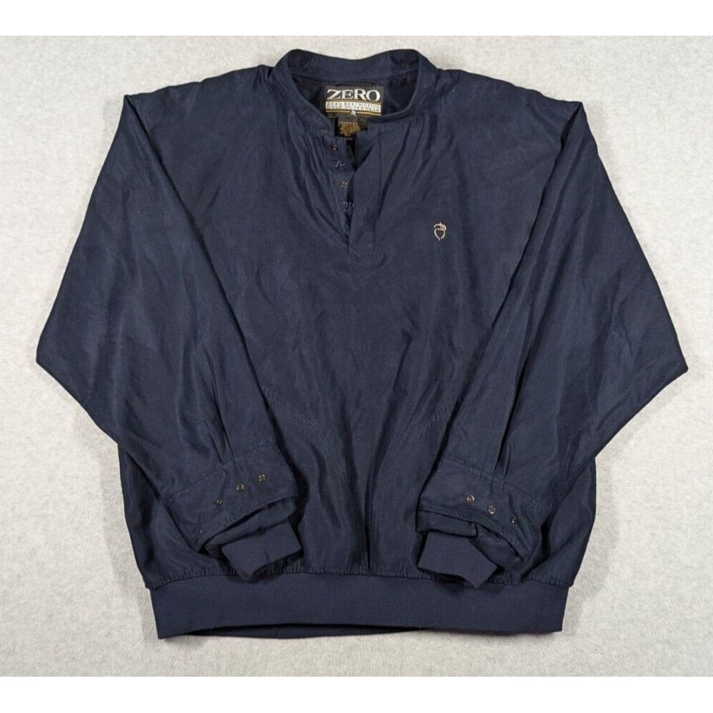 Zero Restrictions Men Jacket XL Faux Suede Snap Button Golf Outerwear Performanc